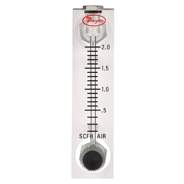 Dwyer Instruments Flowmeter, range 1-10 LPM air. VFA-24-SS - main